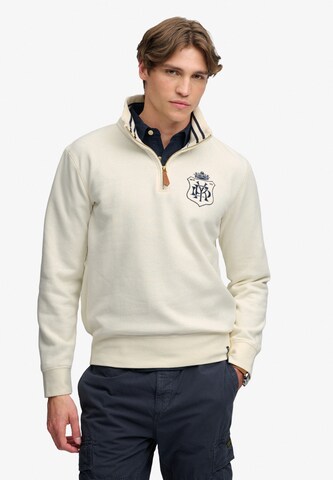 Superdry & Co Sweatshirt 'Varsity' in Beige: Vorderseite