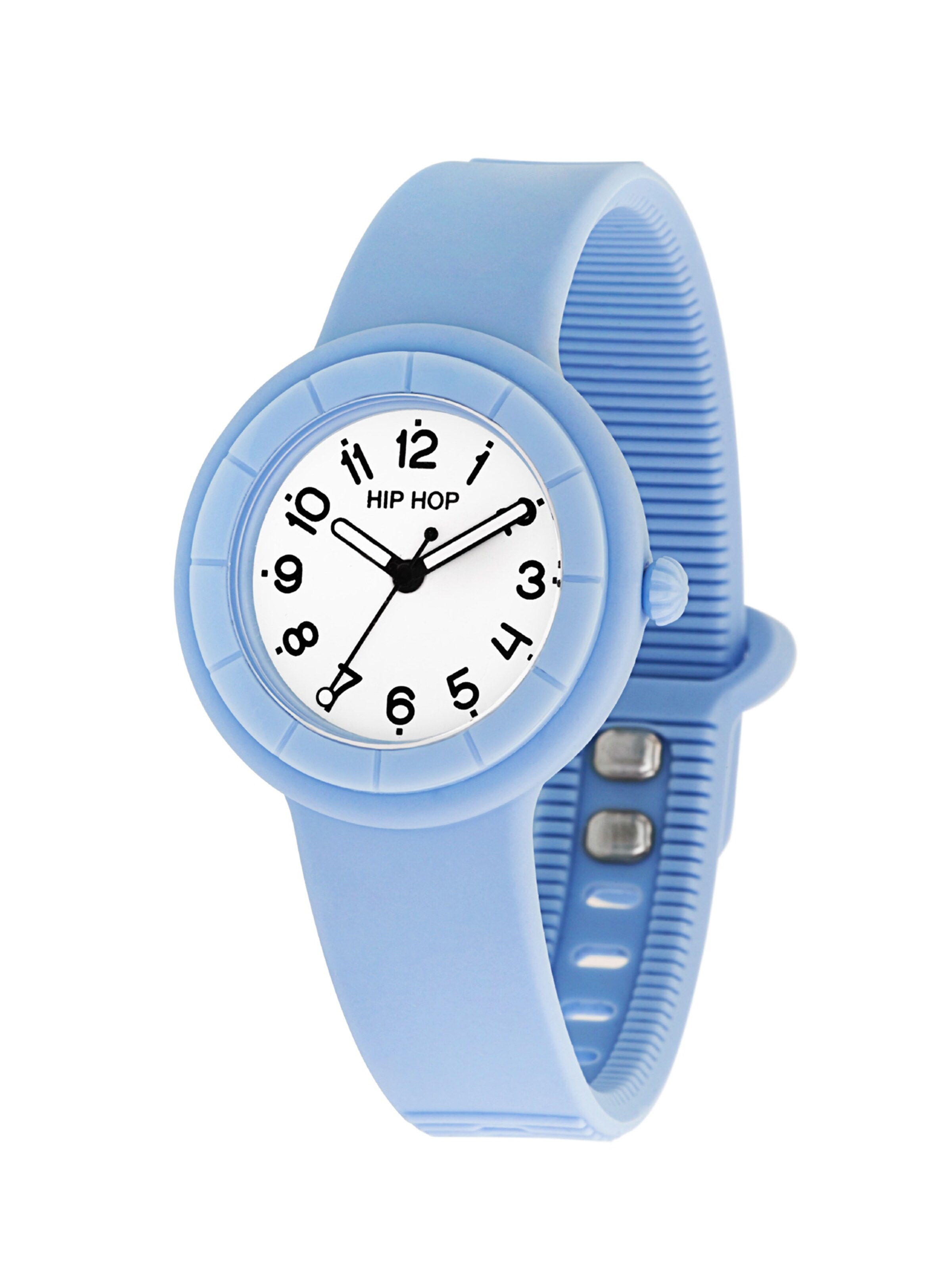 Hip Hop Analog Watch 'HERO.DOT' in Blue: front