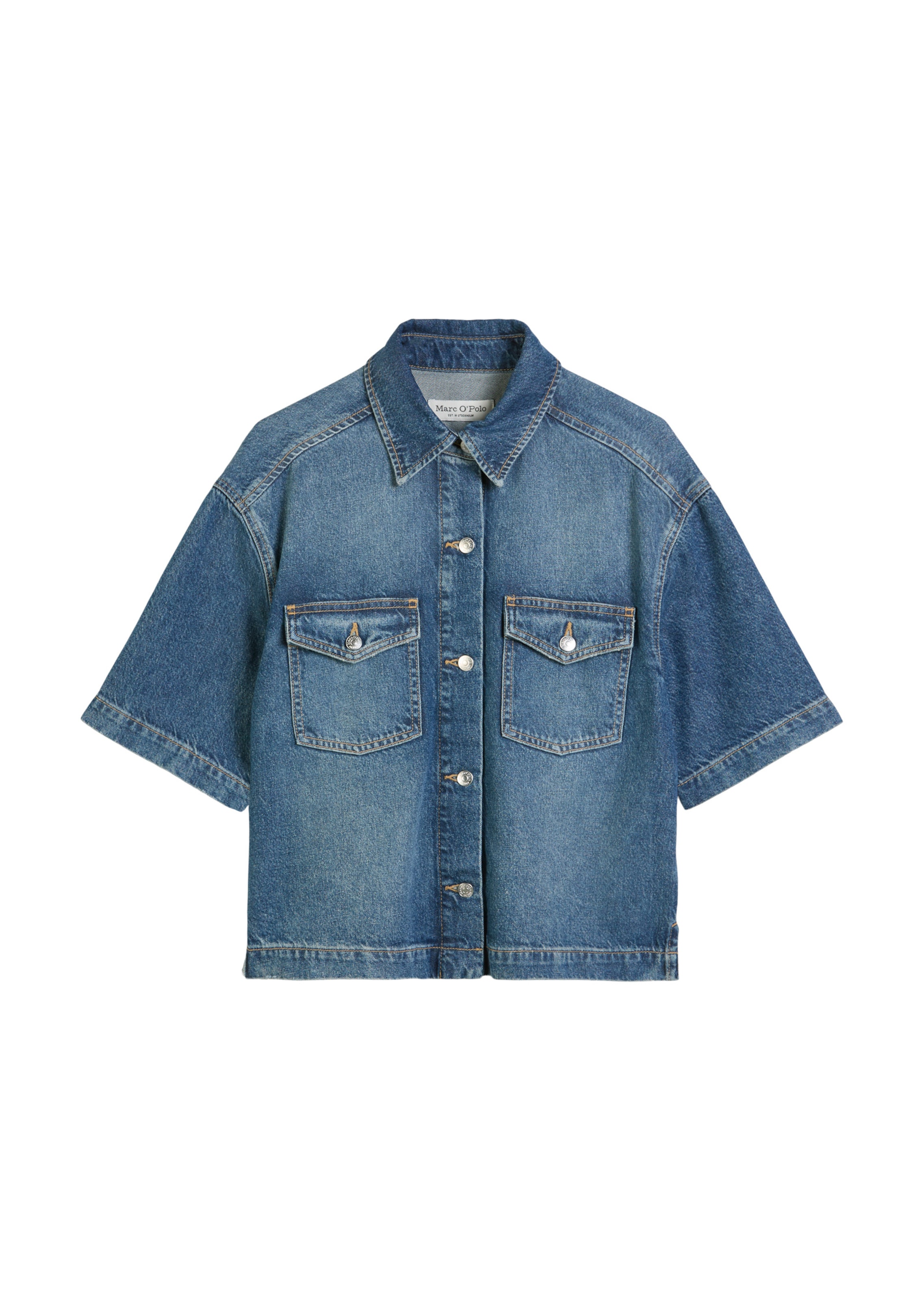 Marc O'Polo Tussenjas in Blauw: voorkant