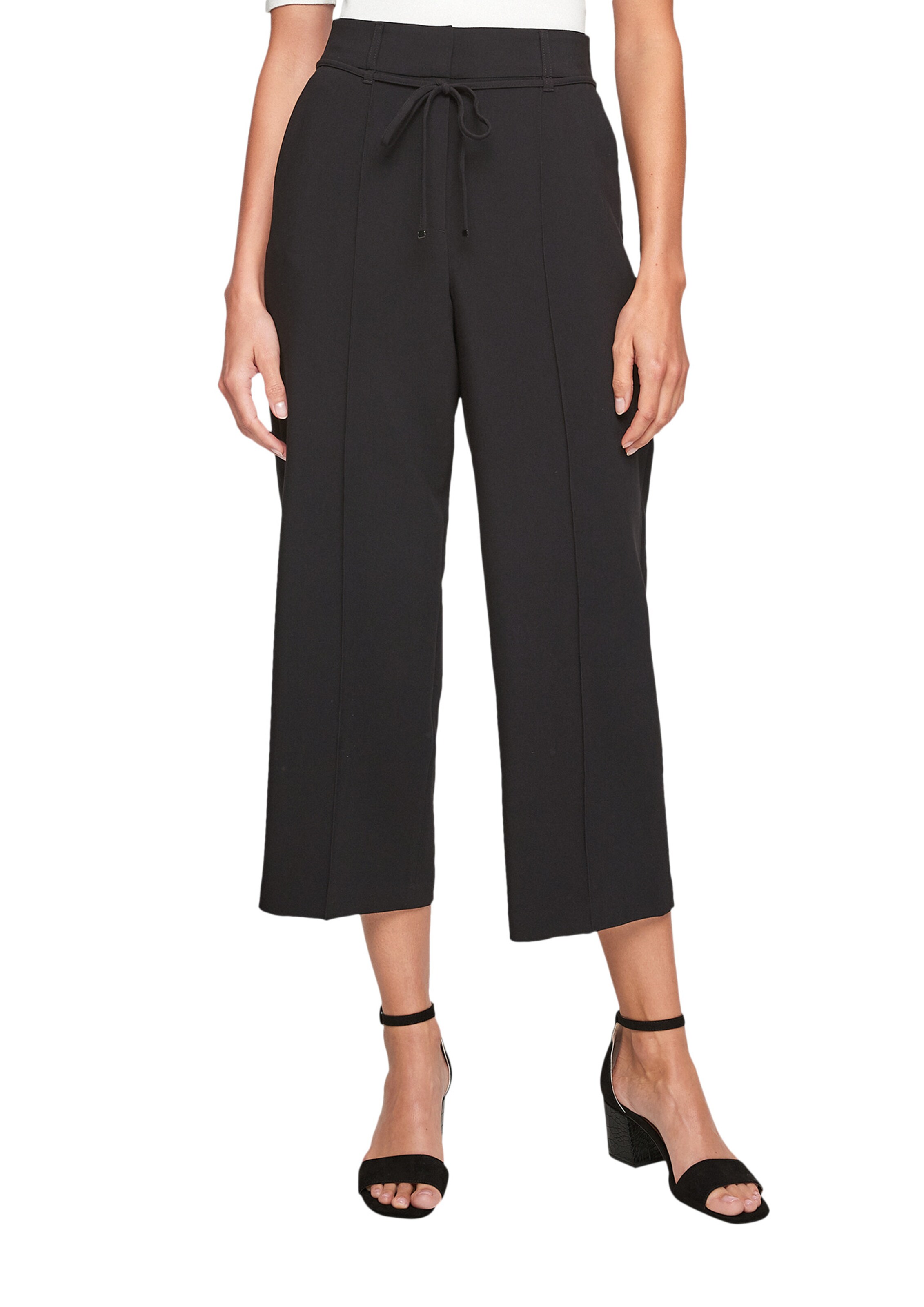 Regular Pantalon s.Oliver en noir : devant