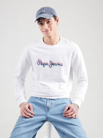 Pepe Jeans - Sudadera en blanco: frente