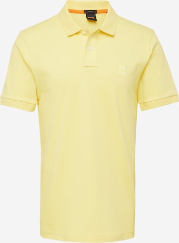BOSS Orange - Camisa 'Passenger' em amarelo: frente