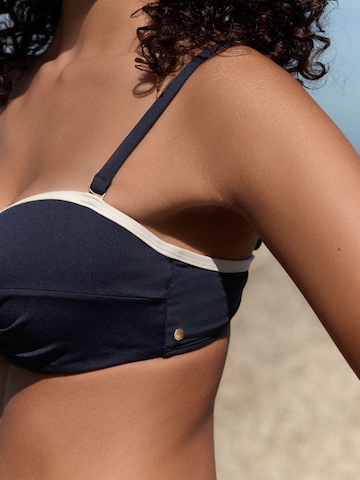 Mint Velvet Bandeau Bikini top in Blue