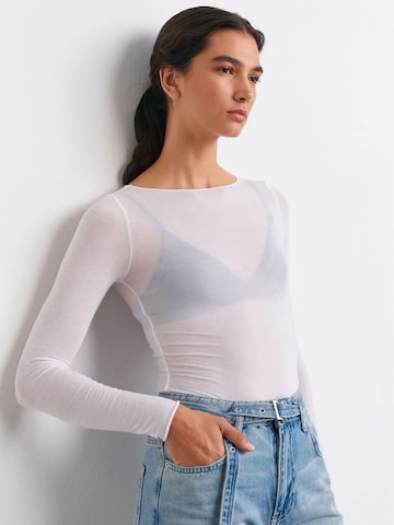 Camicia da donna di Dilvin in bianco: frontale