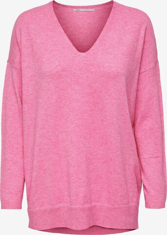 ONLY Sweater 'Lely' in Pink: front