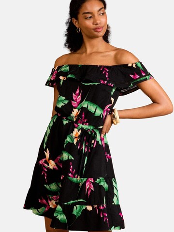 Abito estivo di love & roses in nero: frontale