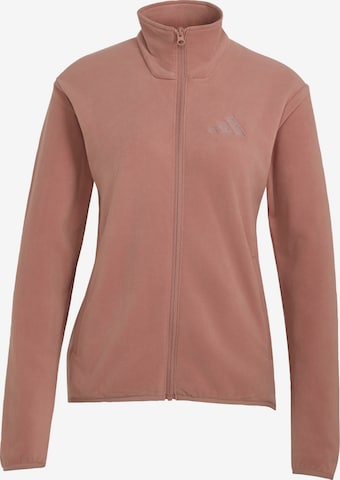 ADIDAS TERREX Λειτουργική ζακέτα φλις 'Essentials' σε ροζ: μπροστά