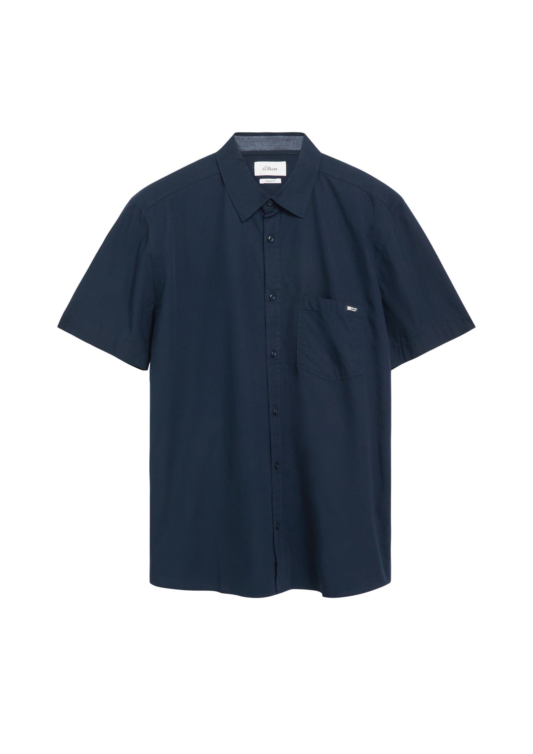 s.Oliver Regular fit Overhemd in Blauw: voorkant