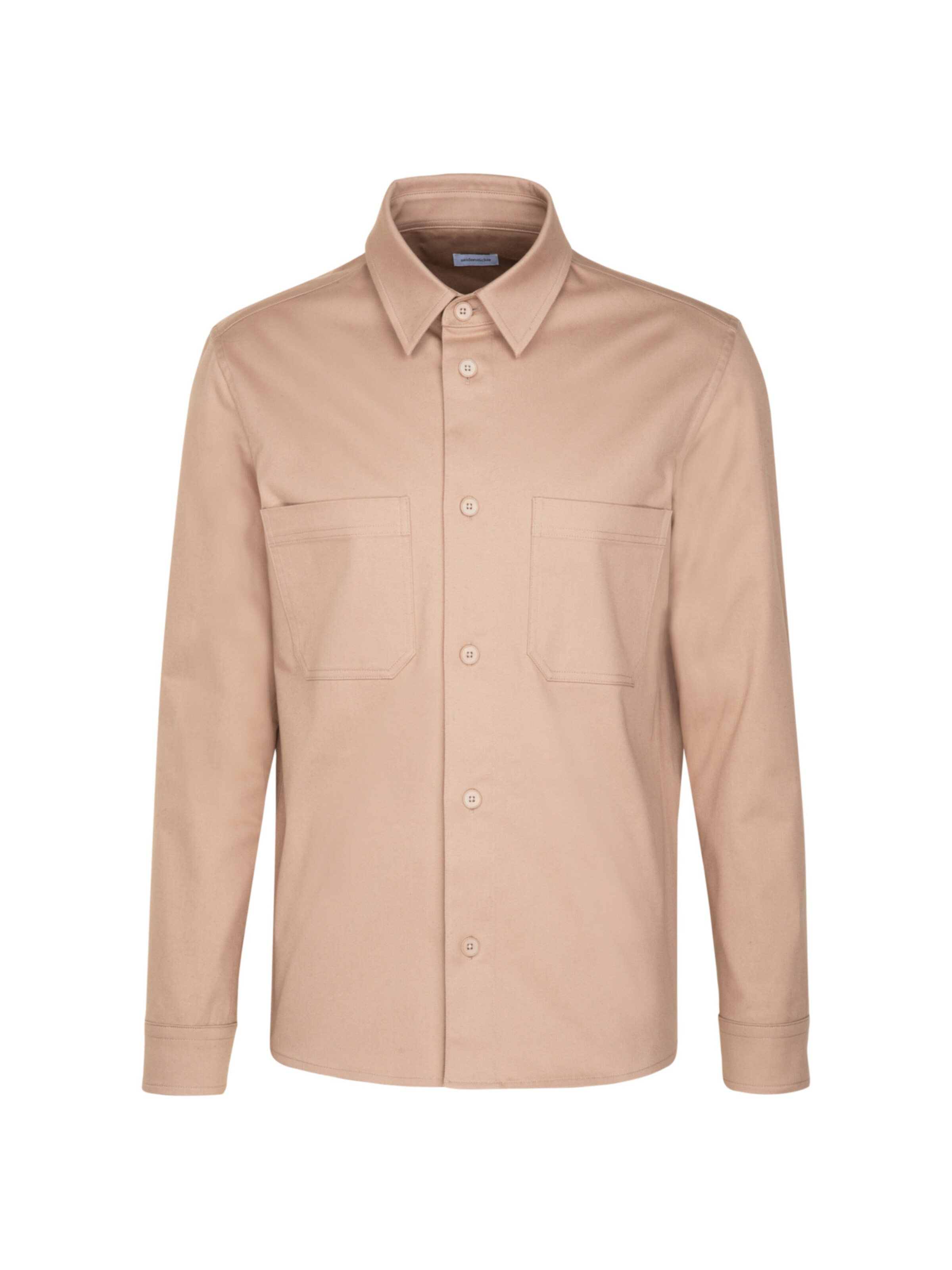 SEIDENSTICKER Regular fit Overhemd 'Smart Casual' in Beige: voorkant