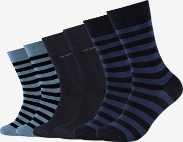 camano Socks 'ca-soft stripes' in Blue: front