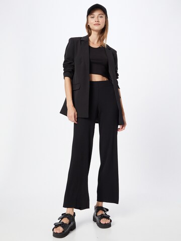 WEEKDAY Flared Hose in Schwarz