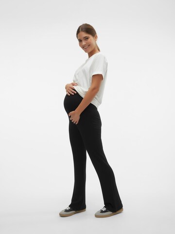 MAMALICIOUS Flared Trousers 'Rynja' in Black