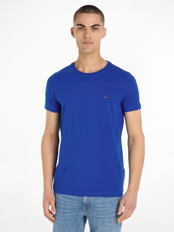 Coupe slim T-Shirt TOMMY HILFIGER en bleu : devant