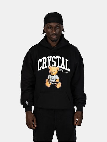 Crystal Paris Sweatshirt 'Teddy' in Zwart: voorkant