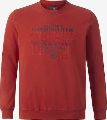 Jan Vanderstorm Sweatshirt 'Azzo' in Red: front