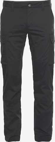 JACK WOLFSKIN Regular Outdoor Pants 'Arctic Road' in Grey: front