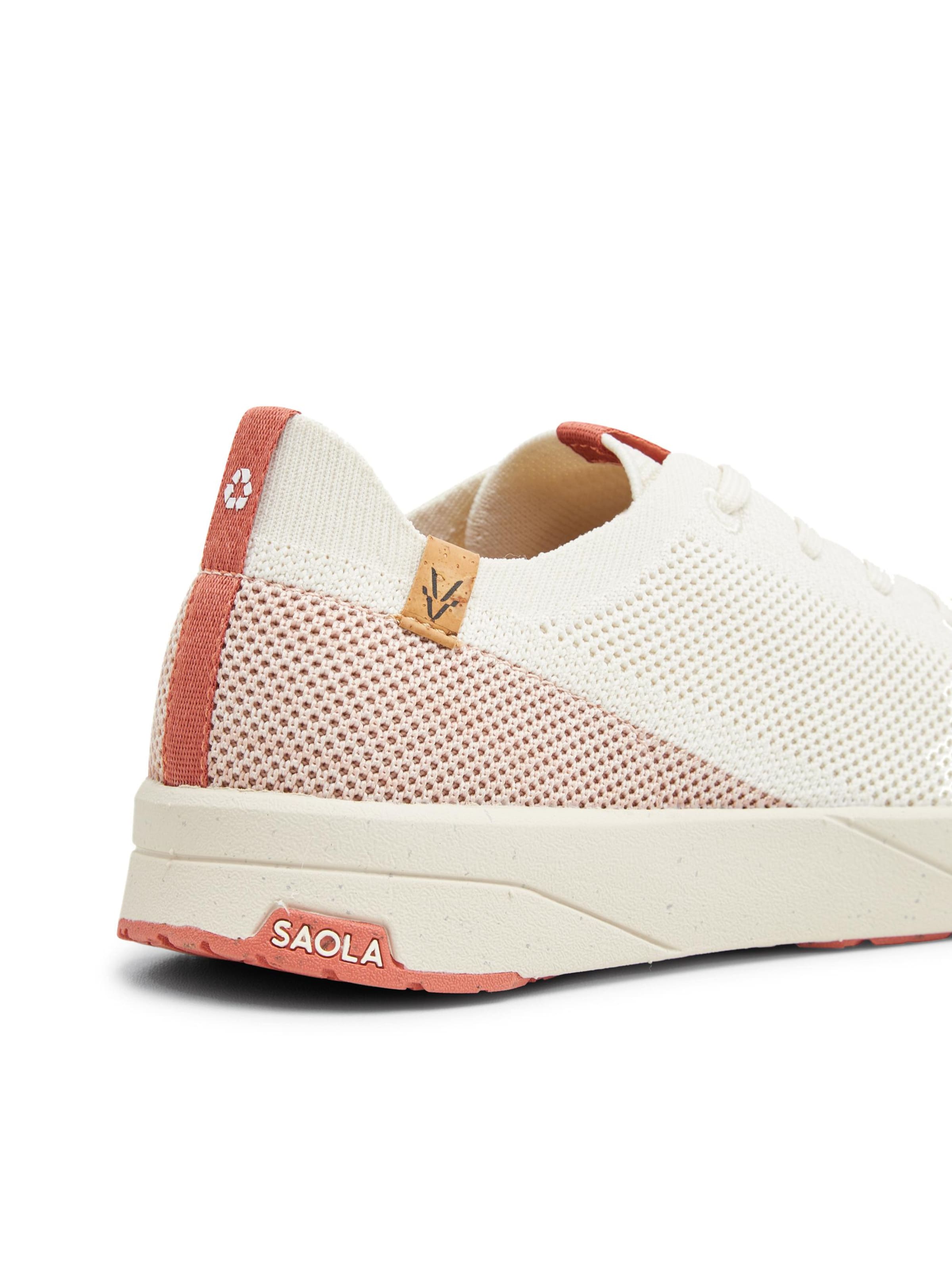 SAOLA Lace-up shoe 'Cannon Knit 2.0 W White Rose' in Pink