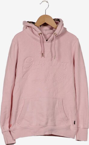 Superdry Sweatshirt & Zip-Up Hoodie in M in Pink: front