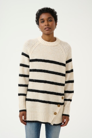 Pull-over 'CUsabo' CULTURE en blanc : devant