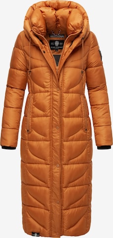 NAVAHOO Zimný kabát 'Waffelchen' - oranžová