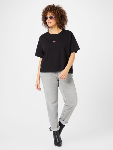 Tommy Jeans Curve T-Shirt in Schwarz