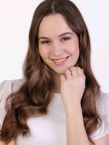 Lucardi Ring in Silver: front