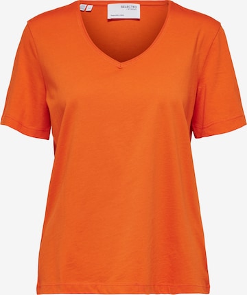 SELECTED Shirt in Orange: Vorderseite