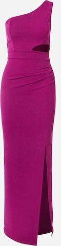 purpurinė WAL G. Vakarinė suknelė 'JONES': priekis