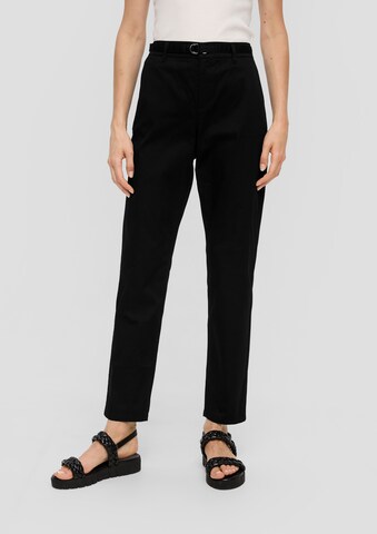 s.Oliver Slimfit Chino in Zwart: voorkant