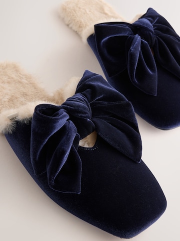 Pantoufle Next en bleu
