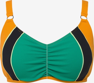 Ulla Popken Bustier Bikini in Oranje: voorkant