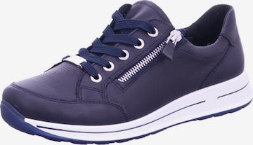 ARA Låg sneaker 'Komfort Schnürschuh Damen 12-24801 02 Glattleder in blau' i blå: framsida