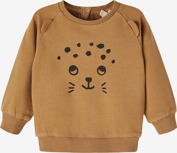 Sweat 'OLEO' NAME IT en marron : devant