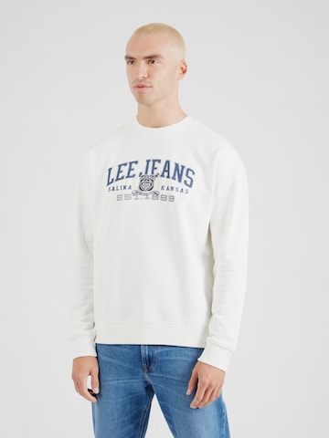 Felpa 'VARSITY SWS' di Lee in beige: frontale