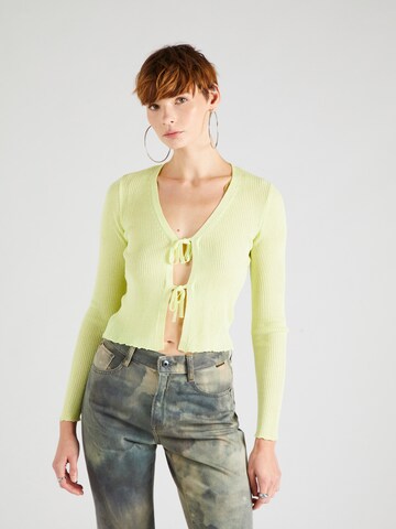 modström Knit cardigan 'Faddie' in Green: front