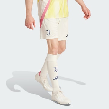 Regular Pantalon de sport 'Juventus 24/25 Away' ADIDAS PERFORMANCE en blanc : devant