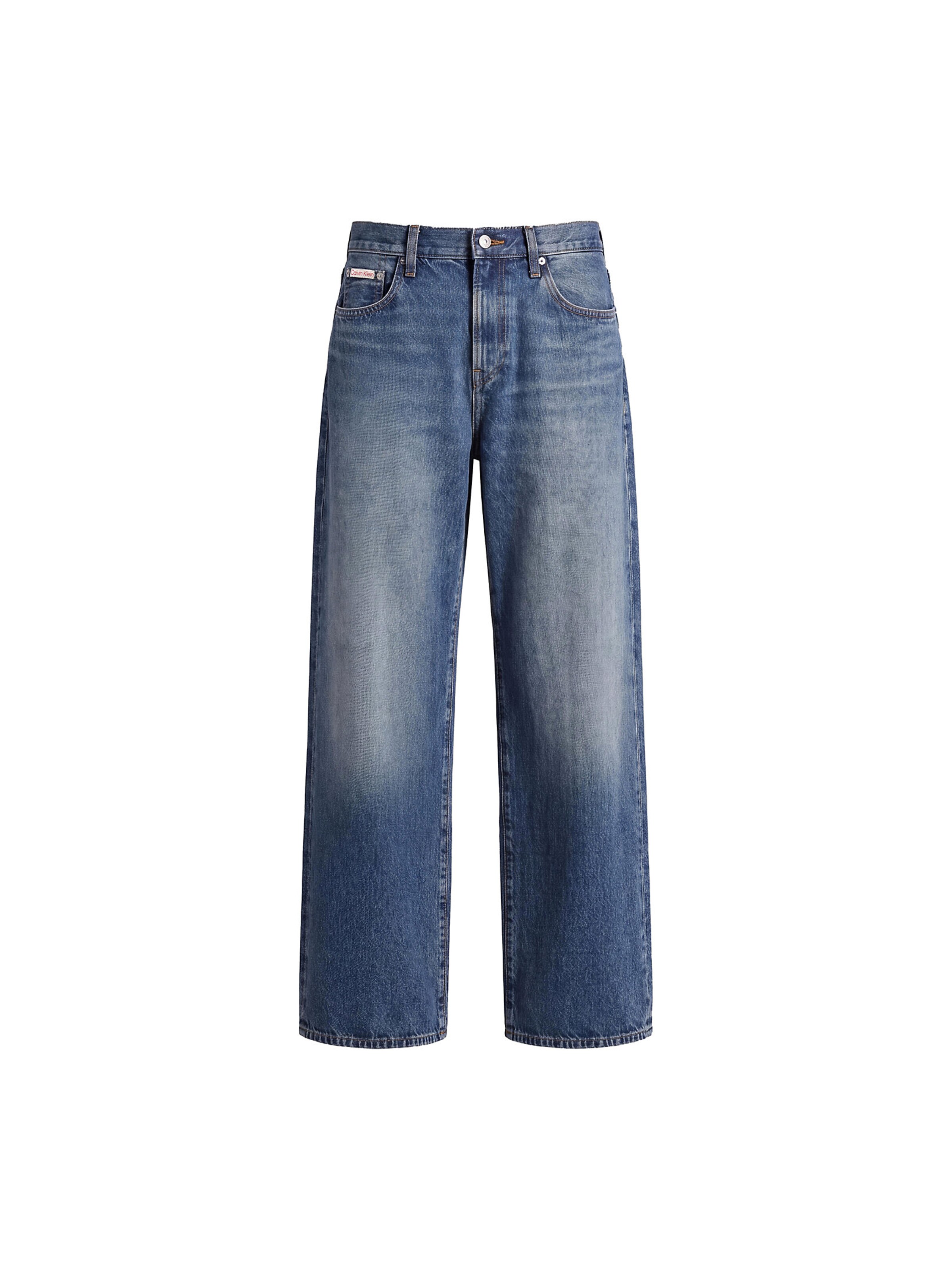 Wide Leg Jean Calvin Klein Jeans en bleu : devant