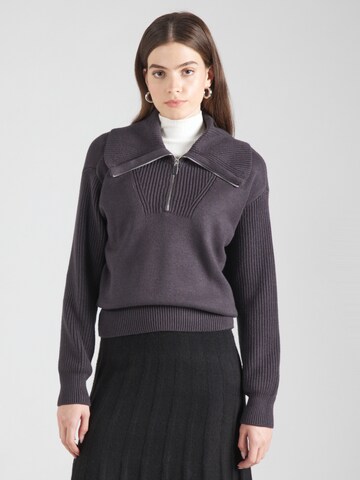 VERO MODA Pullover 'VMILISA' in Grau: Vorderseite