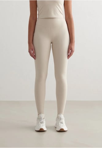 Aim'n Skinny Sportbroek in Beige: voorkant