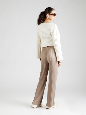 Y.A.S - Pierna ancha Pantalón 'Alisa' en beige