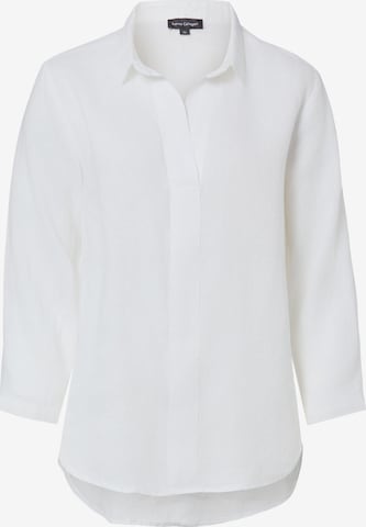 Chemisier Marie Lund en blanc : devant