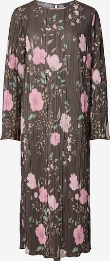 PIECES Kleid 'PCAmber' in braun / hellgrün / rosa, Produktansicht