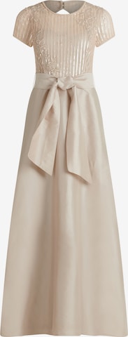 Robe de soirée Vera Mont en beige : devant