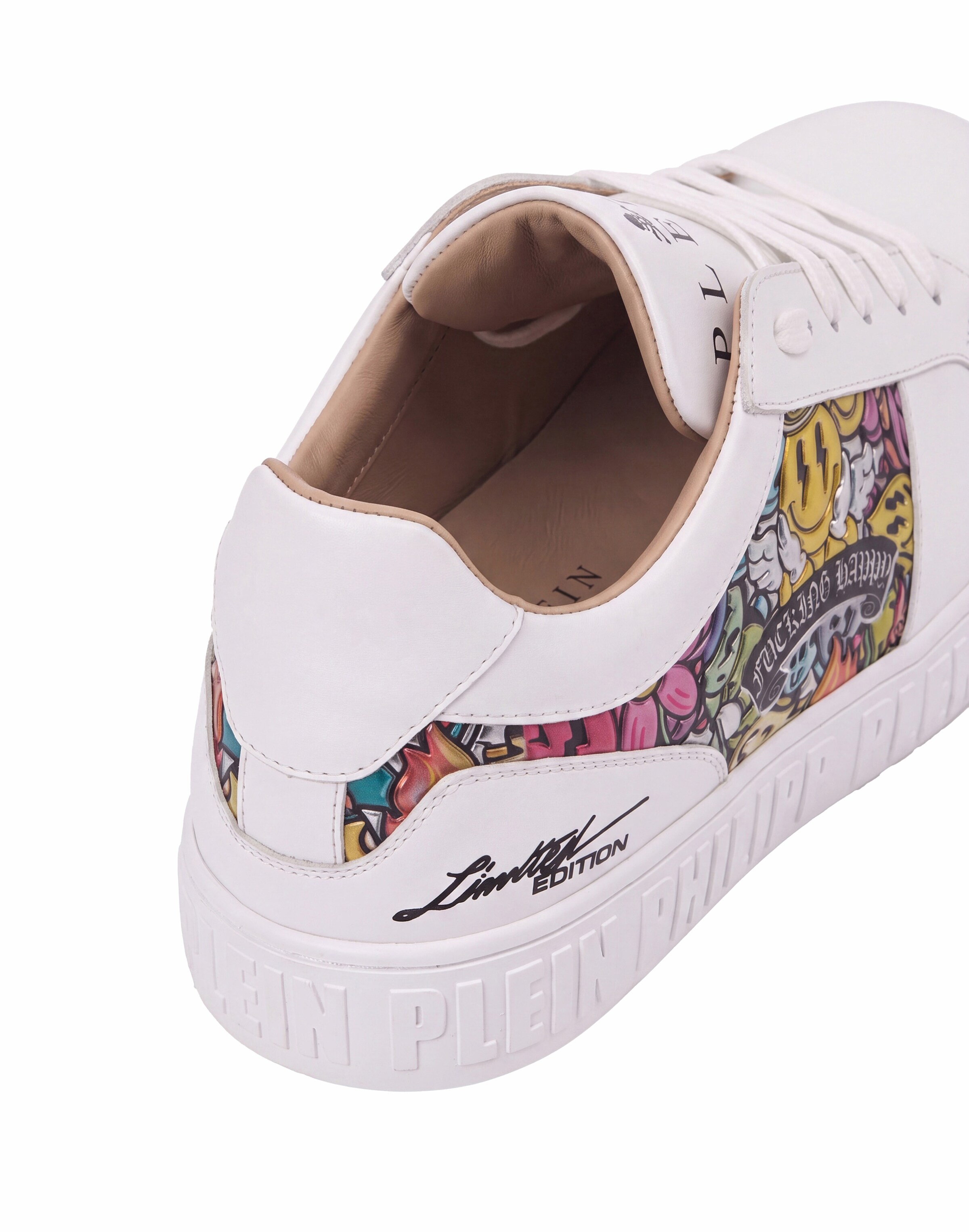 Philipp Plein Sneakers laag ' Smile ' in Wit