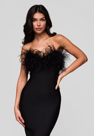 Ombre Abendkleid in Schwarz