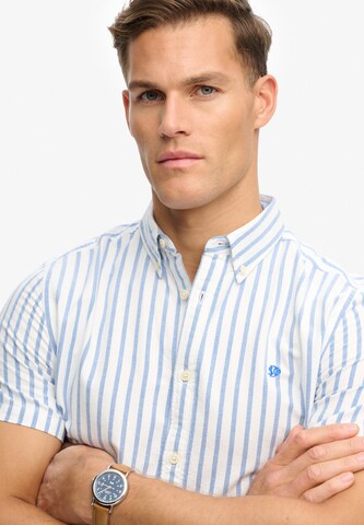 Coupe regular Chemise Superdry & Co en bleu