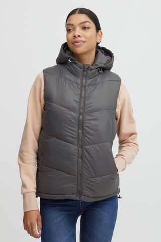 Oxmo Vest 'Tabita' in Grey: front