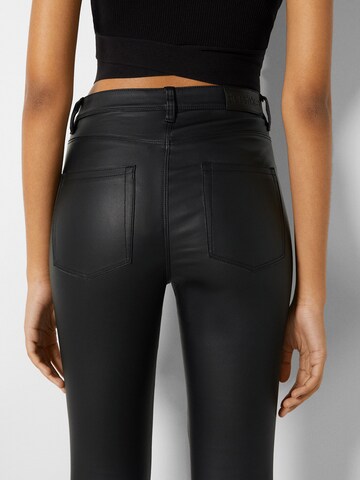 Bershka Skinny Trousers in Black