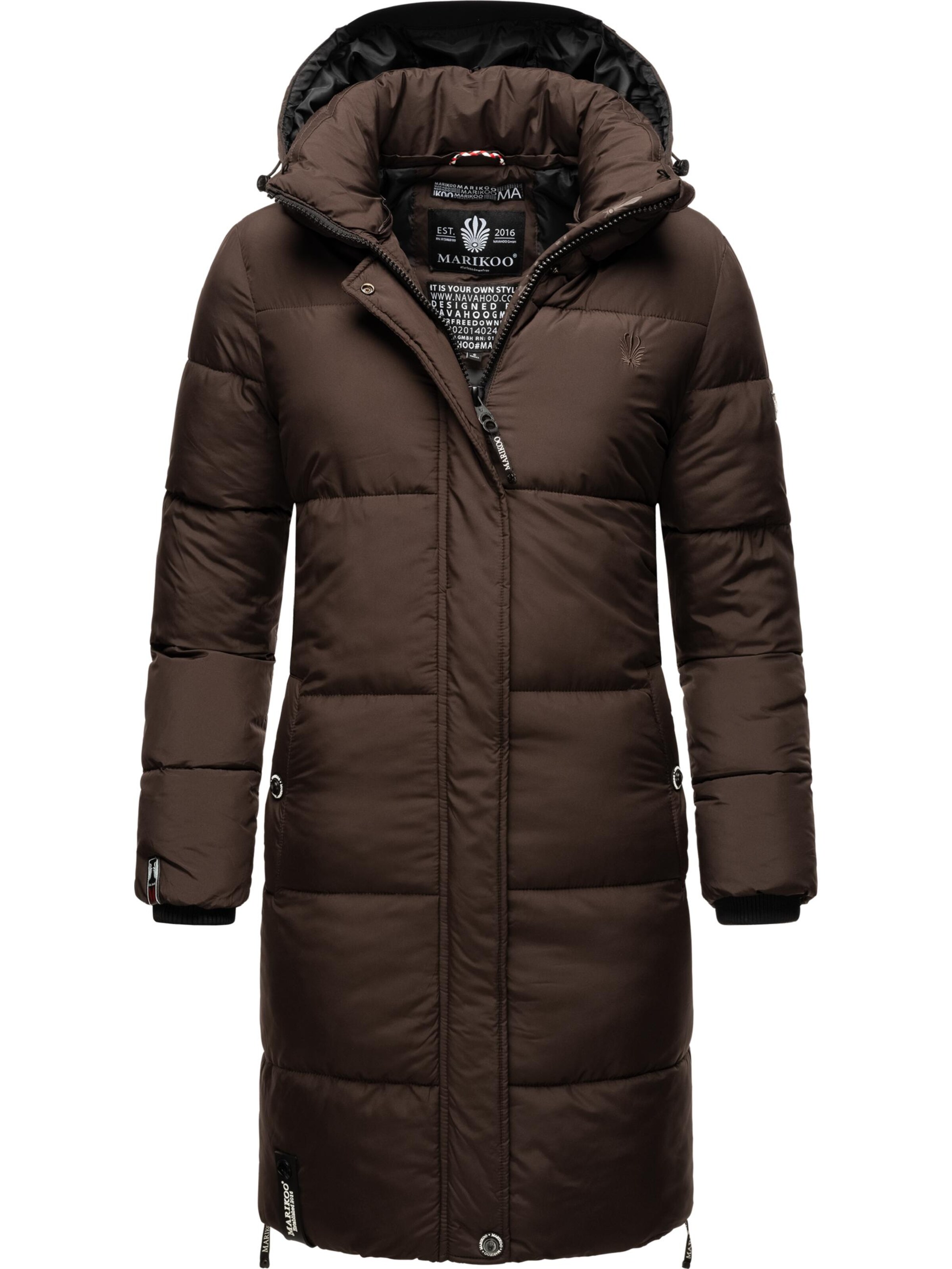 MARIKOO Зимнее пальто в Коричневый
