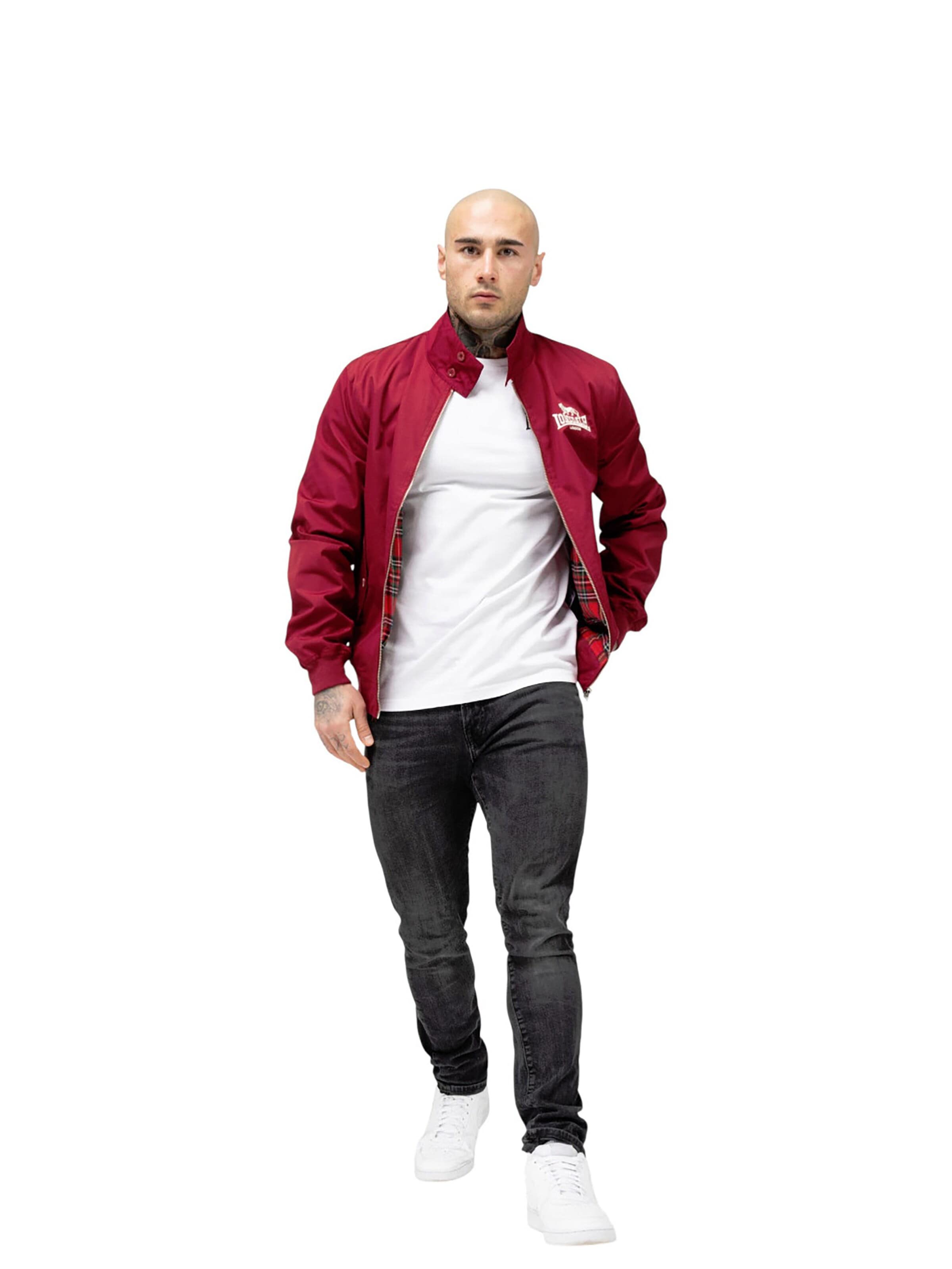 Veste mi-saison 'Classic' LONSDALE en rouge